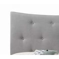 thumbnail image 3 of The Venacha Gray Fabric Queen Bed Has a Luxurious Headboard and Modern Low-Profile Footboard, 3 of 7
