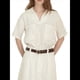 thumbnail image 3 of Camisas de Cuello en V para Mujer, Blusas Casuales de Corta con Solapa y Bolsillos Dobles. Crema L, 3 of 10
