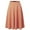 SSK004_BLUSH, variant on SSOULM Women's High Waist Flare A-Line Midi Skirt with Plus Size