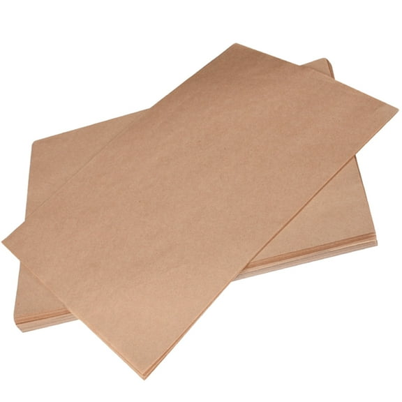Raindrops Kraft Non-Stick Baking Parchment Paper Sheets for Oven Use, 100 Count, and