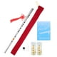 thumbnail image 5 of 1 Juego de flauta de acero inoxidable de estilo chino, flauta portátil para niños y adultos para principiantes, tono G, 5 of 5