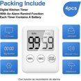 thumbnail image 5 of Jinsinto Stopwatch, Digital Minute Timer With Loud Alarm, 3 In 1 Installation Method Mini Kitchen Timer, 5 of 5