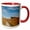 Red/White, variant on 3drose, Usa, Nebraska, Beatrice, Homestead Nm of America, Heritage Center, 15oz Two-tone Black Mug