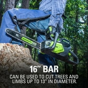Greenworks Pro 80V 16-inch Cordless Brushless Chainsaw, Battery Not Included, 2004202