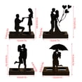 thumbnail image 2 of Iron Candle Holder Romantic Couple Candle Statue Gifts for Couple for Wedding Anniversary, 2 of 8