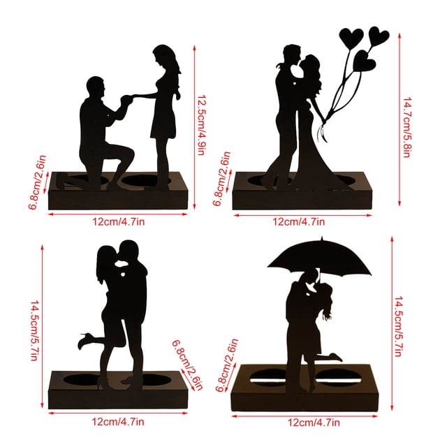 Regalos de compromiso, candelabro de hierro, regalos de boda románticos para parejas, candelabro para bodas, funcionalidad de alta precisión