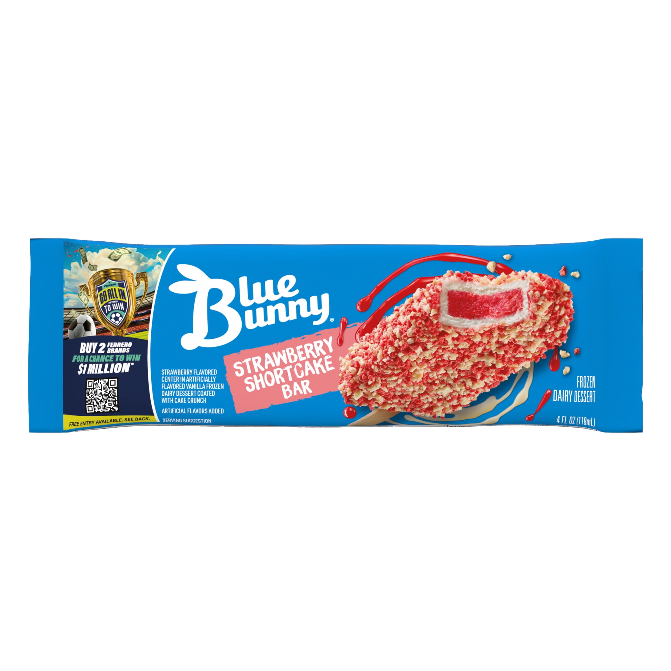 Blue Bunny Strawberry Shortcake Bar