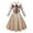Only dress, variant on KAWELL Khaki Costume for Girls Fancy Costumes Uniform Dress Halloween Outfit With Bow Sleeves Bag and Wigs