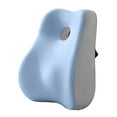 thumbnail image 2 of Cojín de silla con respaldo bajo, almohada de apoyo lumbar, cómodo, ergonómico, alto Azul, 2 of 9