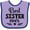 Lavender and Purple, variant on Inktastic Best Sister Ever Gift Girls Baby Bib