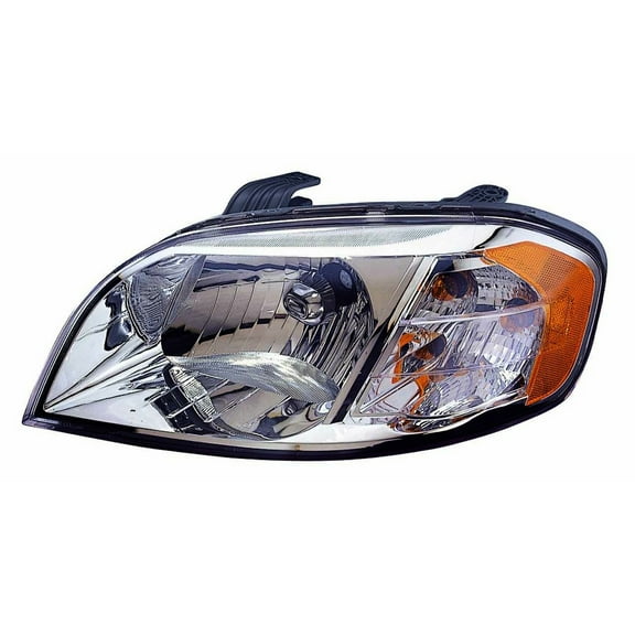 KAI New CAPA Certified Standard Replacement Driver Side Headlight Lens And Housing, Fits 2007-2008 Pontiac Wave Sedan (Canada)