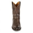 thumbnail image 4 of Western Cowboy Chelsea Boots Vintage Mid-calf Boots Pointed Toes Classical Shoes Genuine Leather  Worker Winter Booties For Men, 4 of 5