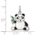 thumbnail image 2 of Beautiful Sterling Silver Enameled Panda Bear Charm, 2 of 2