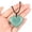 Amazonite Jade Heart, variant on Natural Crystal Quartz Stone Pendulum Hexagonal Pendant Reiki Healing Necklace-Blue Green Fluorite Wrap Rope
