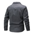 thumbnail image 4 of Fexilor Men's Flannel Lined Jacket, Plaid Brushed Lining, Cowboy Western Twill Outdoor Shirt Jacket, 4 of 7