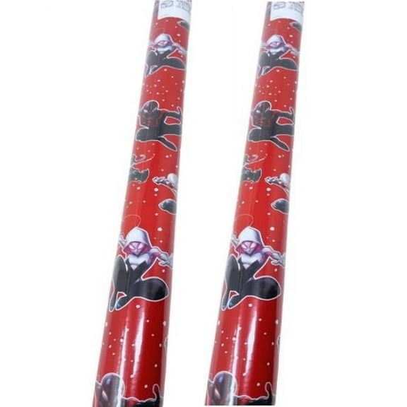 Spiderman Red Wrapping Paper, Tear Resistant Premium Gift Cover Kids Boys Girls Christmas Baby Shower Birthday Holiday Home Party Gift Wrapper 20sq.ft (2 Rolls) Bonus Exclusive Canzonnet Pennet