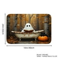 thumbnail image 4 of SPXUBZ Halloween Ghost Pumpkin Forest Non Slip Flannel Floor Mat for Bathroom Kitchen Bedroom Decor 16x24 inch, 4 of 5