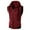 Wine Red, variant on Joernso Color Block Summer Sports Men Zipper Sleeveless Fitness Hoodies Hooded Vest