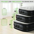 thumbnail image 4 of Inflatable Mattress, Outdoor Airbed, Double Height, Built-in High Capacity Air Pump, Non-Slip Bottom Design, 21"/18"/16" Inch Thick, Load Capacity 660 Lbs, For Home or Camping, 4 of 13