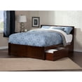 thumbnail image 4 of Orlando Platform Bed with Flat Panel Foot Board and 2 Urban Bed Drawers, Multiple Colors, Multiple Sizes, 4 of 7