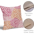 thumbnail image 4 of Pink and Orange Throw Pillow Covers 20x20 Set of 2 Hot Preppy Room Decor 70s Colored Dot Decorative Pillows Trendy Print Outdoor Pillowcase Cushion Cover Linen Case for Sofa Couch Bed, 4 of 6