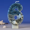 thumbnail image 2 of IPEWLEX Sea Star Digital Candle - Ocean Themed Birthday Cake Label Decoration, Wax Candle for Children's Birthday, Boys and Girls Party Supplies, 0-9, 2 of 6