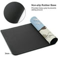 thumbnail image 4 of Japanese Brown Wave Gaming Mouse Pad 35.4 X 15.7 Inch XXL Cool Style Art Design Full Des Mousepad Extended Large Non-Slip Rubber Base Keyboard Mat with Stitched Edges for Home Office, 4 of 6