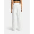 thumbnail image 3 of Time and Tru Women's Cotton Coverup Pants with Side Slits, Sizes XS-XL, 3 of 5