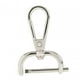 thumbnail image 5 of Cierres giratorios de langosta, cierres para bolsos, accesorios de cuero PU, cierres para llaveros, ganchos giratorios, clips de gatillo para correas , Plata de 25 mm 25mm Plata, 5 of 8
