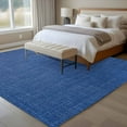 thumbnail image 5 of Navy Blue Large Area Rugs for Bedroom Living Room, Soft Non Slip Carpet Bedside Rug, Vintage Country Monochrome Farmhouse Rectangular Floor Cover Kitchen Accent Rug 5'x8' for Dining Room/Office, 5 of 9