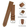 thumbnail image 4 of BISONSTRAP Watch Strap 20mm, Vintage Leather Replacement Watch Band, Light Brown with Thread, 4 of 7