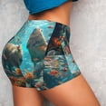 thumbnail image 2 of Sikiie Underwater Swimming Guinea Pig Print Workout Shorts Women Scrunch Butt Gym Shorts Seamless High Waist Tummy Control Yoga Biker Athletic Shorts, 2 of 5