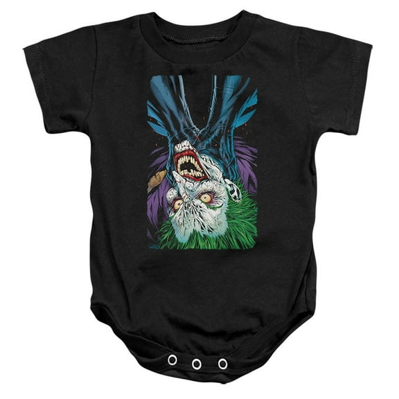 Batman The Joker Choked Unisex Infant Snap Suit for Baby (12 Months) Black