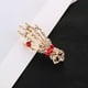 thumbnail image 4 of Broches de mano de Halloween con personalidad punk, broche de ropa de palma de esqueleto vintage Oro, 4 of 8