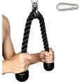 thumbnail image 1 of Tricep Rope 27 and 35 Inch 2 Colors Fitness Attachment Cable Machine Pulldown Heavy Duty Coated Nylon Rope, 1 of 5