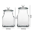 thumbnail image 2 of Amici Home Carlisle Square Glass Canister, Assorted Set of 2, 2 of 5