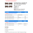 thumbnail image 2 of Front Brake Pad Set - Compatible with 2018 - 2022 Land Rover Discovery 2019 2020 2021, 2 of 2