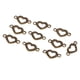 thumbnail image 1 of Broches de Conectores de joyería perfecl, 10 piezas, bronce, DIY, Conectores de la joyería del corazón, 1 of 7