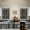 thumbnail image 4 of Kitchen Curtains and Valance Set 36 Inch Tier Pioneer Colorful Floral 3 Pieces Set Dining Room Small Curtain Drapes Cafe Curtains Valance for Home Decor Rod Pocket, 4 of 6