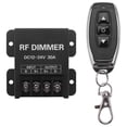 thumbnail image 1 of Wireless RF LED Dimmer 12V-24V DC 30A 360W-720W with 3-Key Remote Control for 5050 LED Strips, 1 of 5
