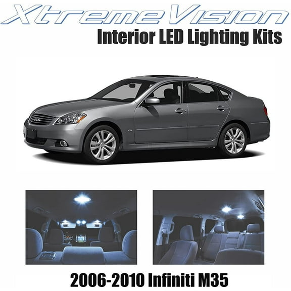 Xtremevision Interior LED for Infiniti M35 2006-2010 8 Pieces Cool White Interior LED Kit   Installation Tool