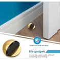 thumbnail image 5 of Self-Adhesive Floor Door Stoppers Oval Stainless Steel Door Stop Floor Mounted Half Moon Wall Protector Polished Doorstop, 5 of 5
