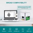 thumbnail image 3 of Máquina de grabado Bisofice K6 Laser Engraver Logo Marker Machine para el hogar Woodwork Marking Machine Support Wireless BT Mobile Phone App Control Offline Engraving for Business Logo ID Tag Regalo, 3 of 8