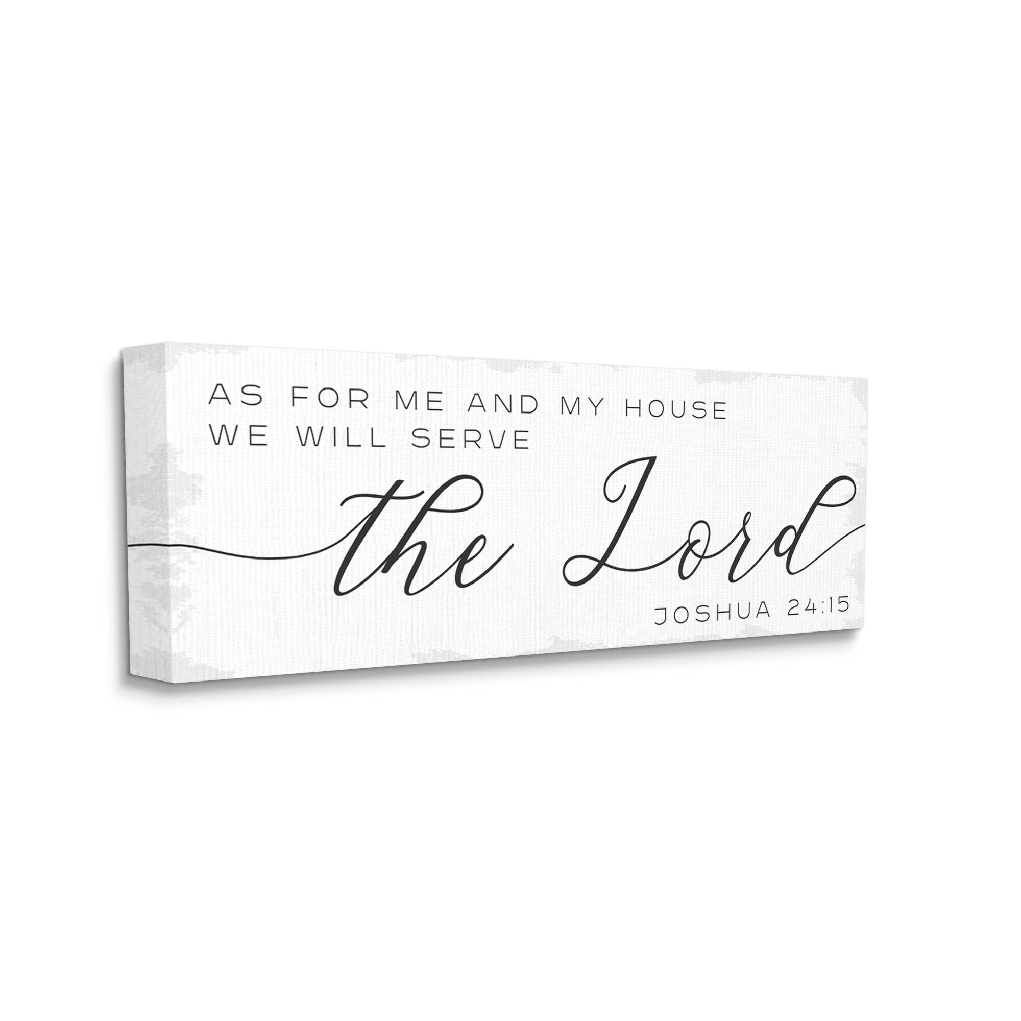 Stupell Industries My House Serves The Lord Spiritual Phrase,30 x 13, Design by Daphne Polselli