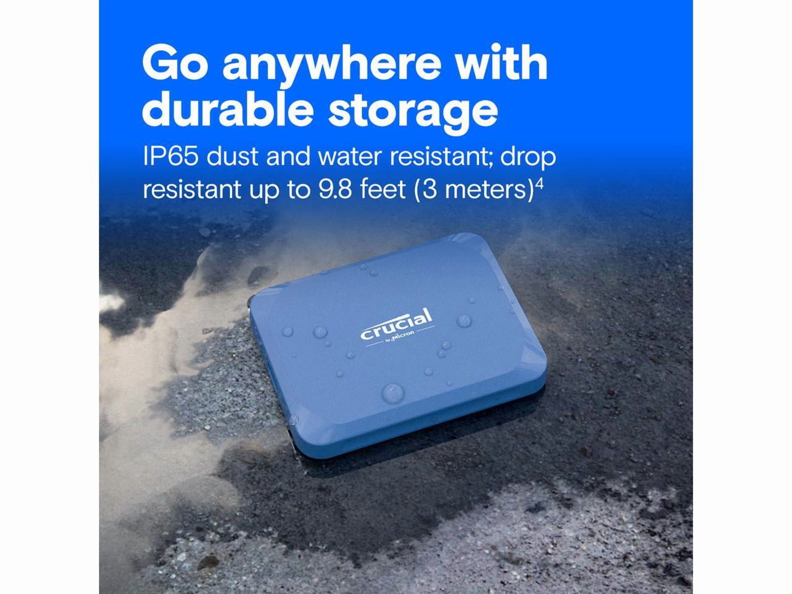 Crucial X10 4 TB Portable Solid State Drive - External - USB 3.2 Gen 2x2  CT4000X10SSD9