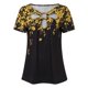 thumbnail image 2 of Gibobby Playera de Verano para Mujer Camisetas para mujer, camisetas verano con estampado diente león talla grande, blusas manga corta con cuello redond(Amarillo,CH), 2 of 5
