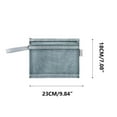 thumbnail image 2 of FYTPOV Mesh Pencil Case Pouch, Double-layer Clear File Bag, Make up Bag with Zipper Cosmetic Organizer Pouch for Daily or Travel, 10*7inch, 2 of 3