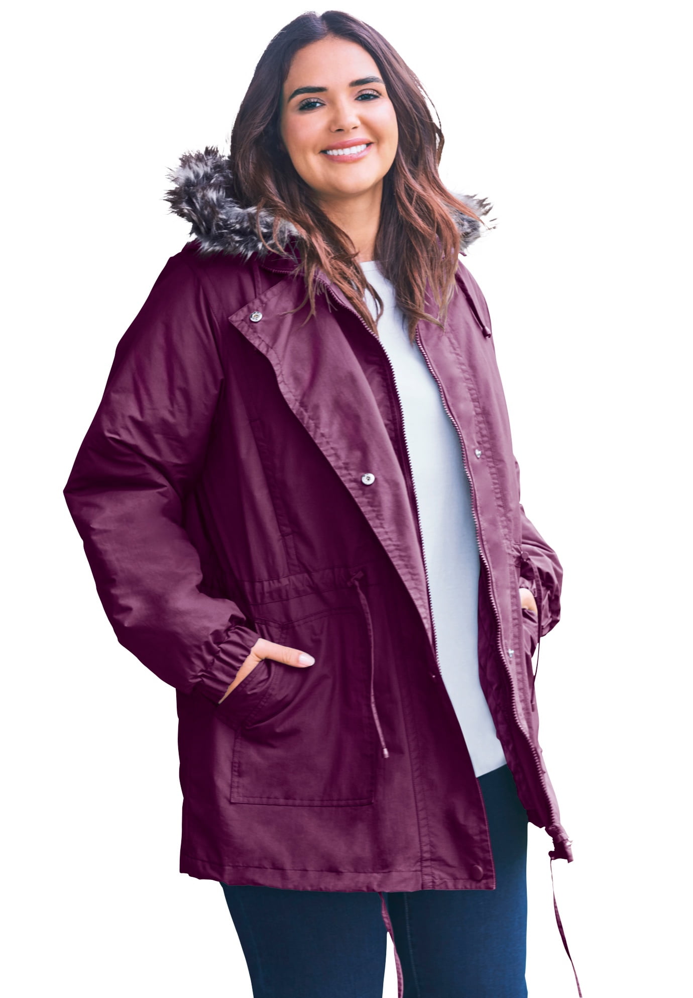 plus size anorak jacket walmart