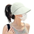 thumbnail image 4 of Visière Grand pour Femmes Visière Grand Réglable pour Femmes Chapeaux de Plage d'Été, 4 of 4