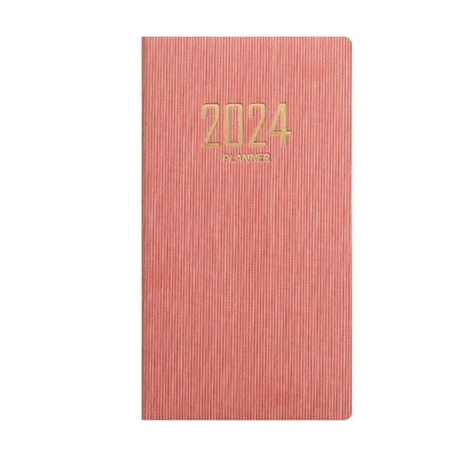 Planificador Semanal 2024 Shamjiam Cuaderno de Agenda A6 Rosa